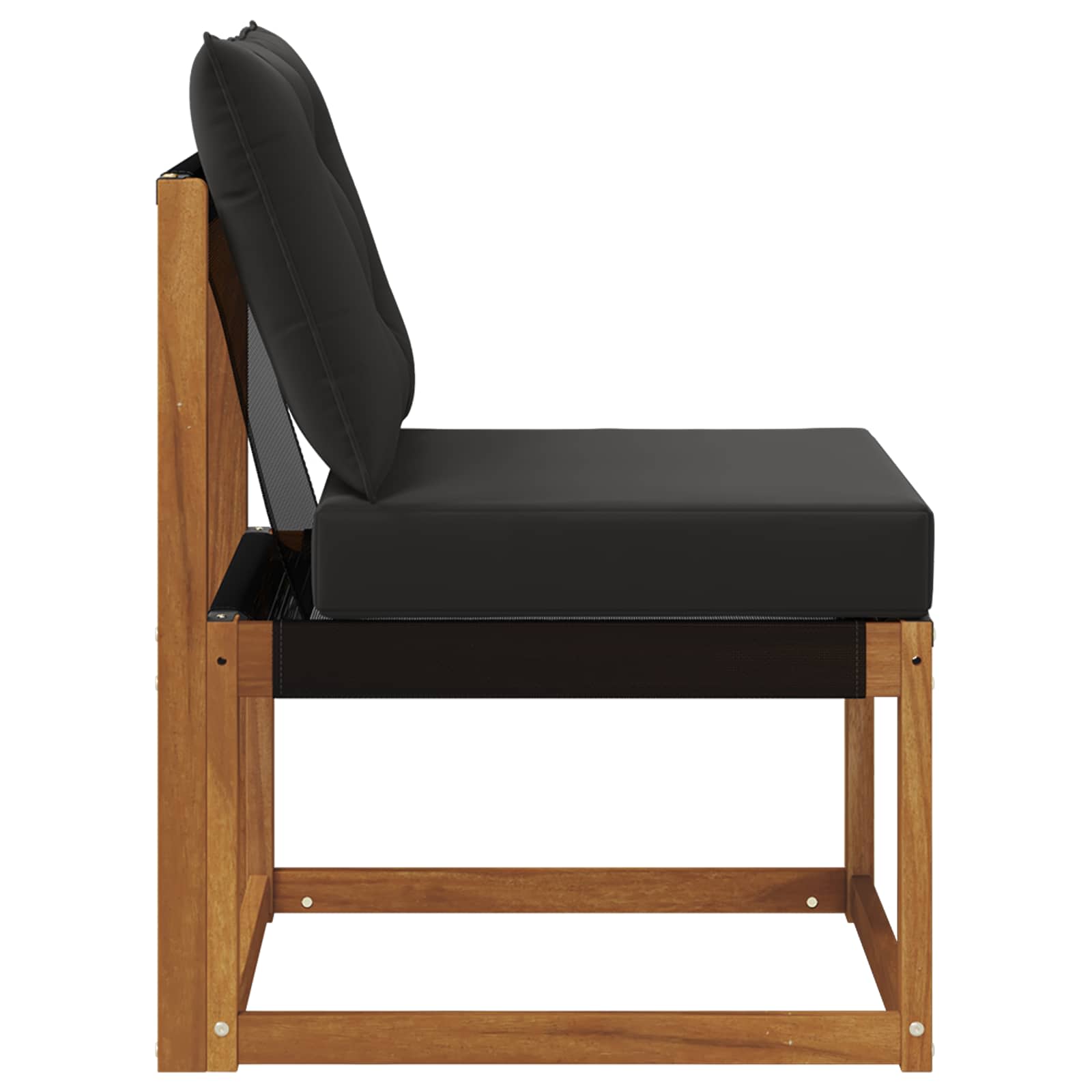 Buitenzitmiddelsofa Massief acaciahout en Textilene Stof image 5