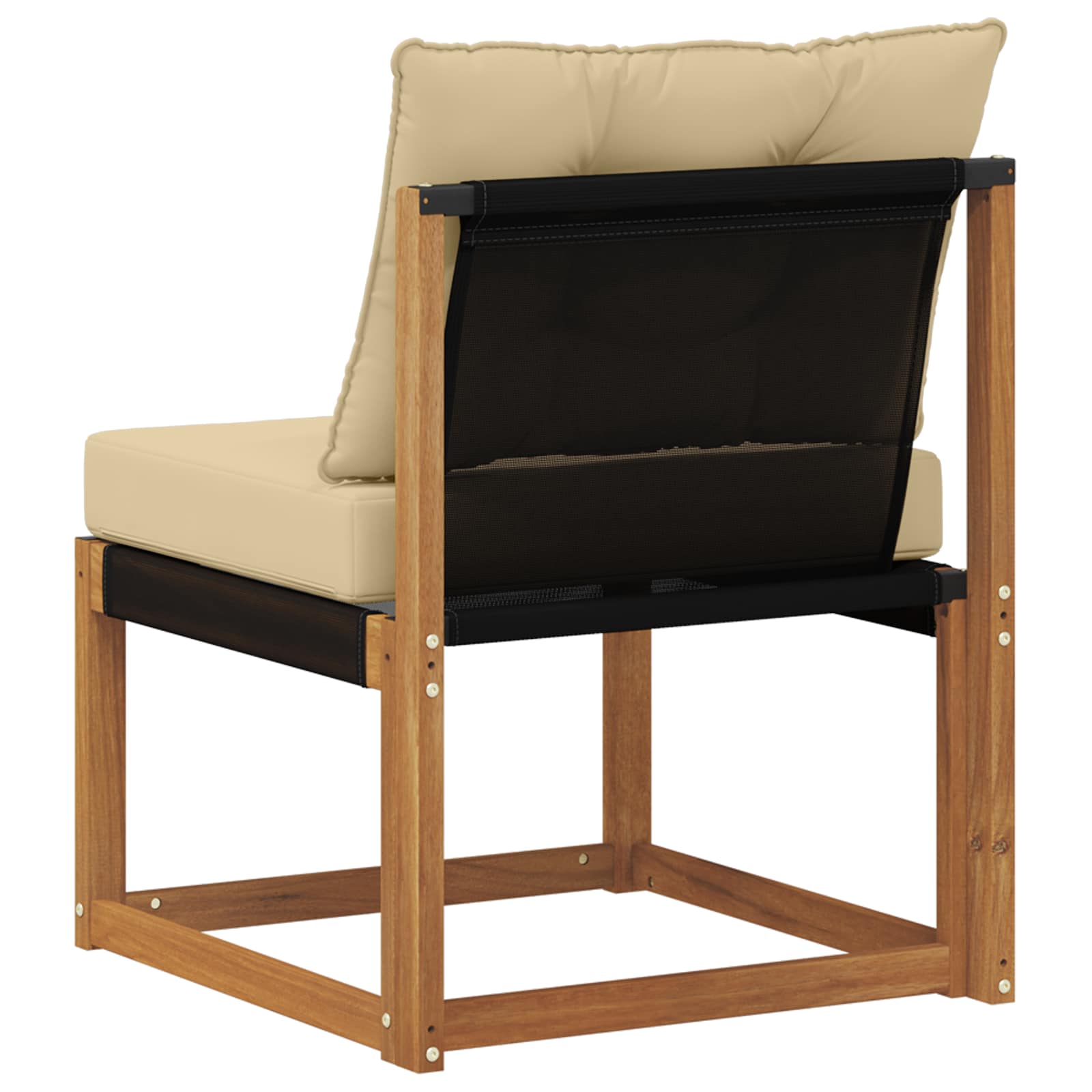 Buitenzitmiddelsofa Massief acaciahout en Textilene Stof image 6