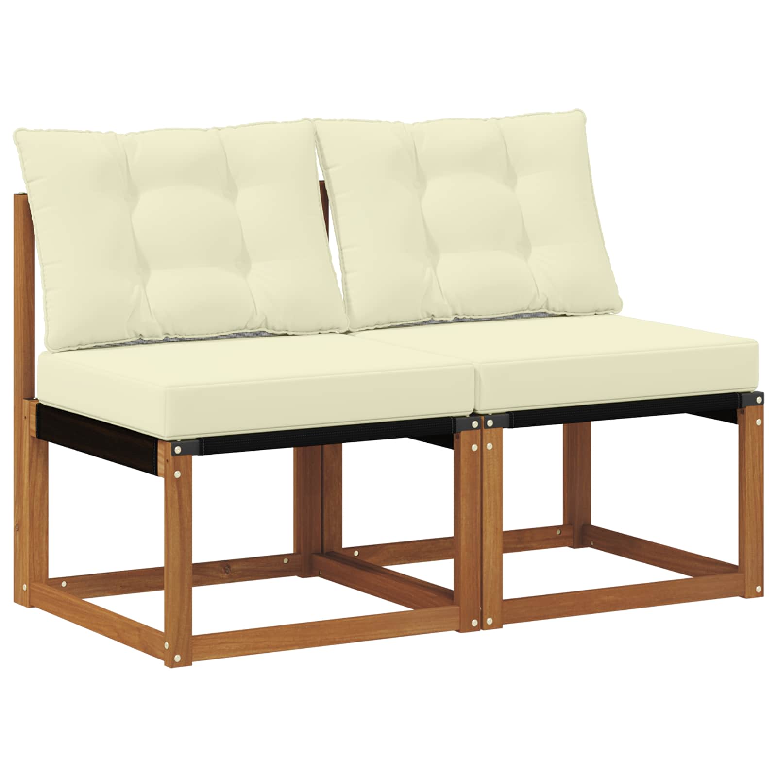 Thumbnail - vidaXL 2 Stück Outdoor Mittelsofa