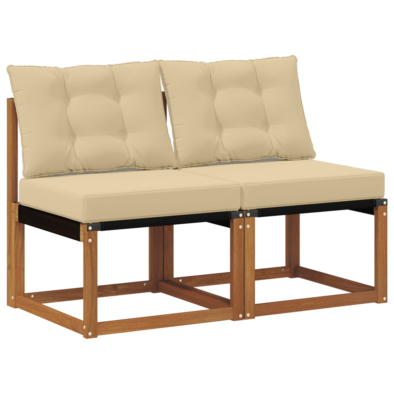 Thumbnail - vidaXL 2 Stück Outdoor Mittelsofa