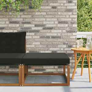 Zunanji puf Masiven les akacije Naravna