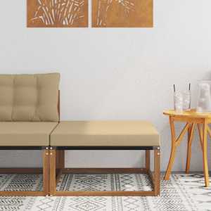 Zunanji Hocker Masiven les akacije Naravna