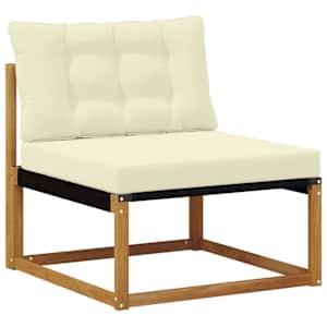 Srednji zunanji kavč Masiven les akacije Naravna