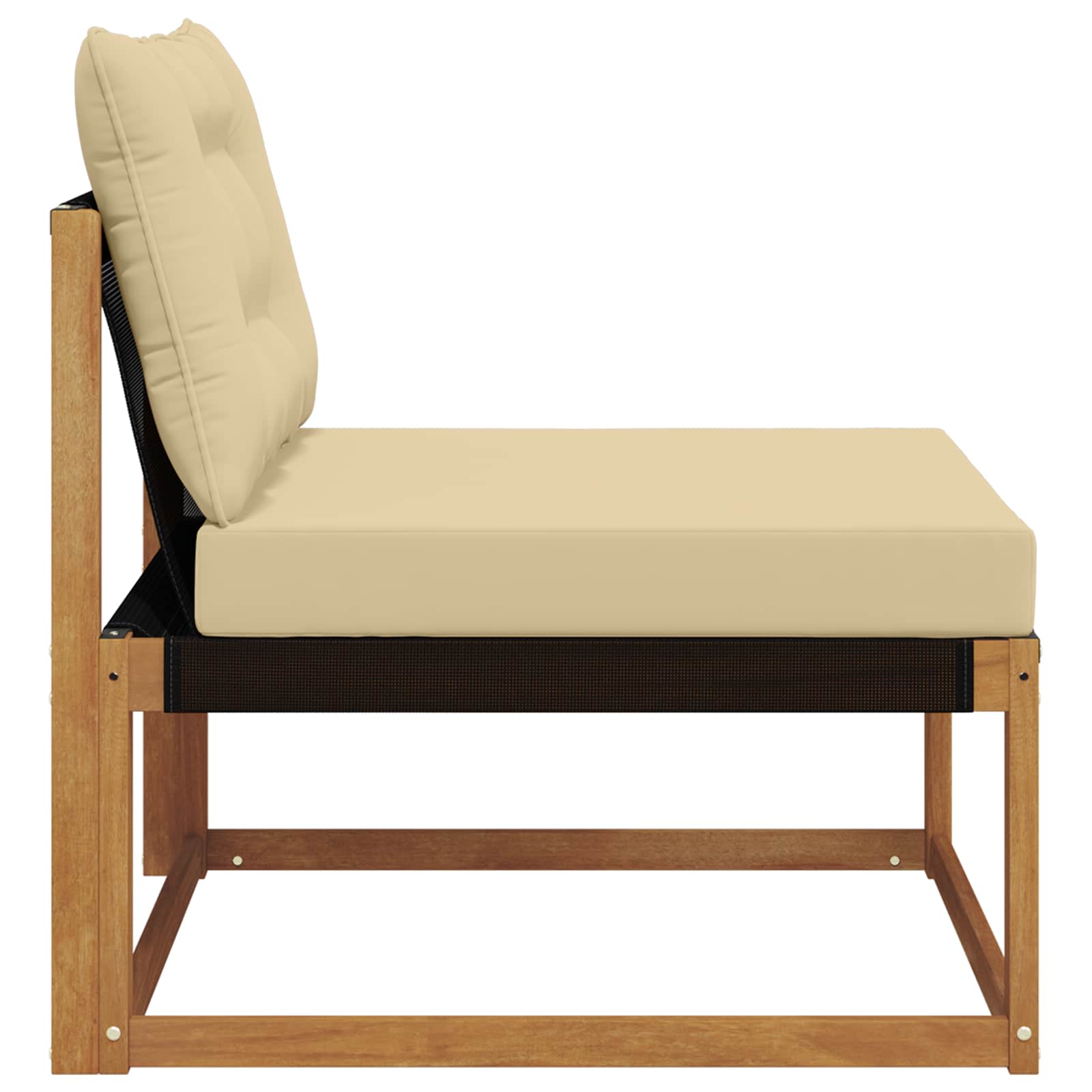 Sectie Sofa Eenheden Massief Acaciahout Naturel image 5