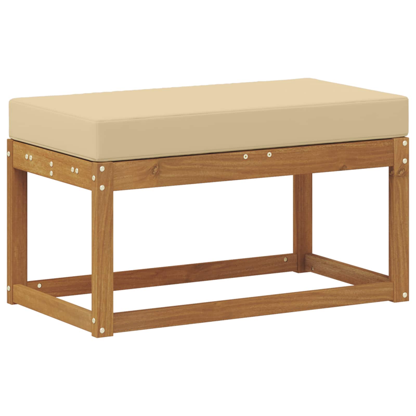 Buitenstoolbank Massief Acaciahout Naturel image 2