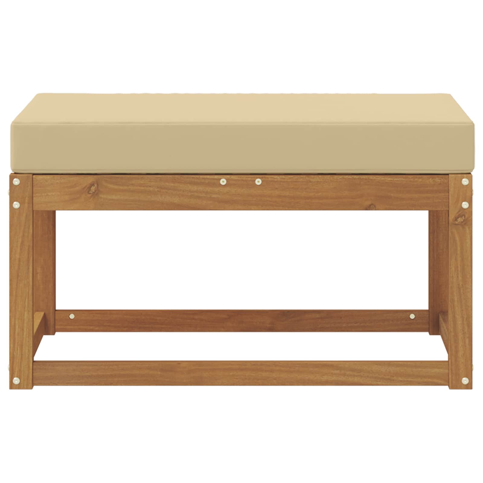 Buitenstoolbank Massief Acaciahout Naturel image 3