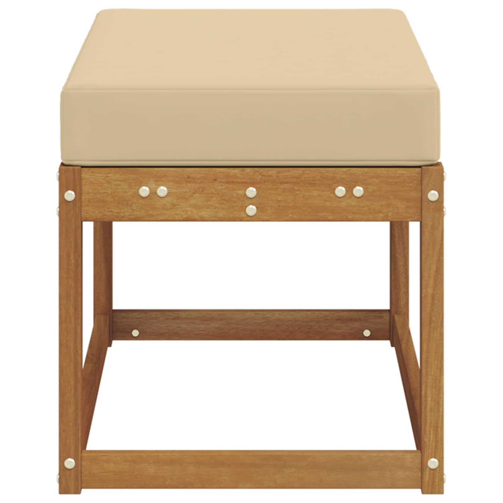 Buitenstoolbank Massief Acaciahout Naturel image 4