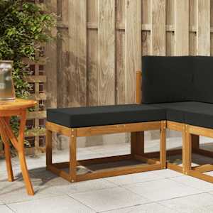 Zunanji stolček klop Masiven les akacije Naravna