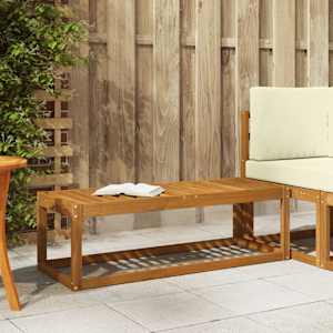 Outdoorový stoličkový benč Přírodní 115 x 43 x 37 cm - obrázek 1