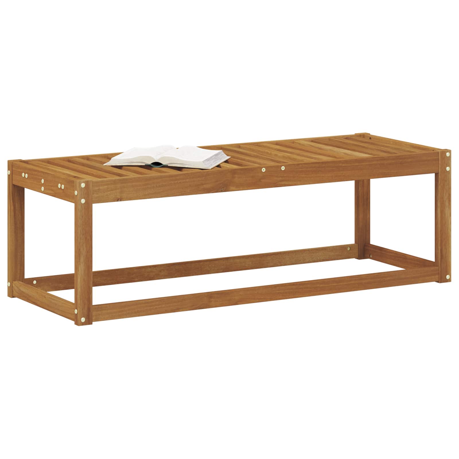 Buitenstoolbank Naturel 115 x 43 x 37 cm Massief Acaciahout image 3