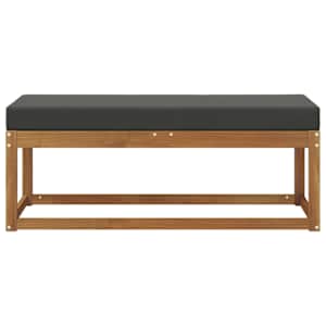 Zahradní lavice Přirozená a Anthracitová 115 x 43 x 45 cm - obrázek 3