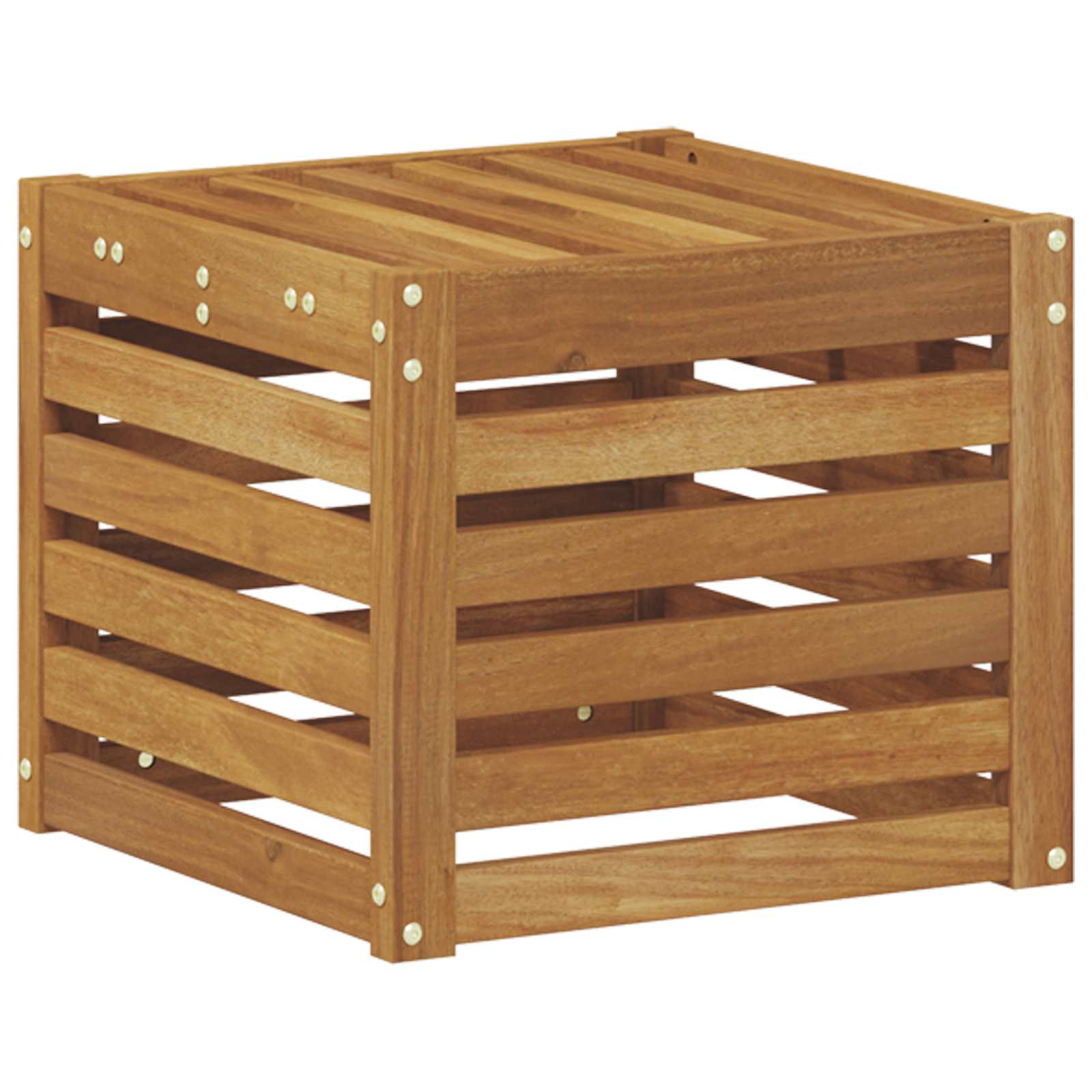 Buitenstoolbank Naturel 43 x 43 x 37 cm Massief Acaciahout image 6