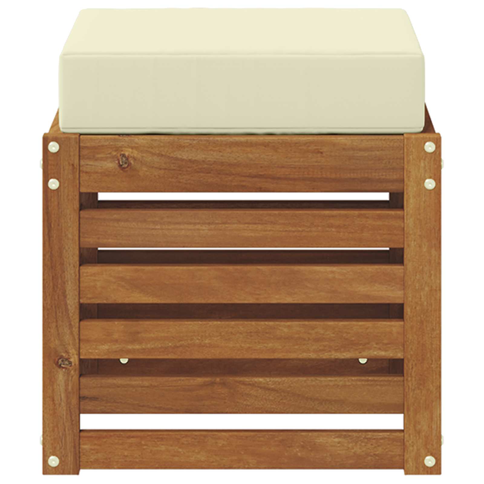 Buiten Stool Bank Massief Acaciahout Naturel image 3