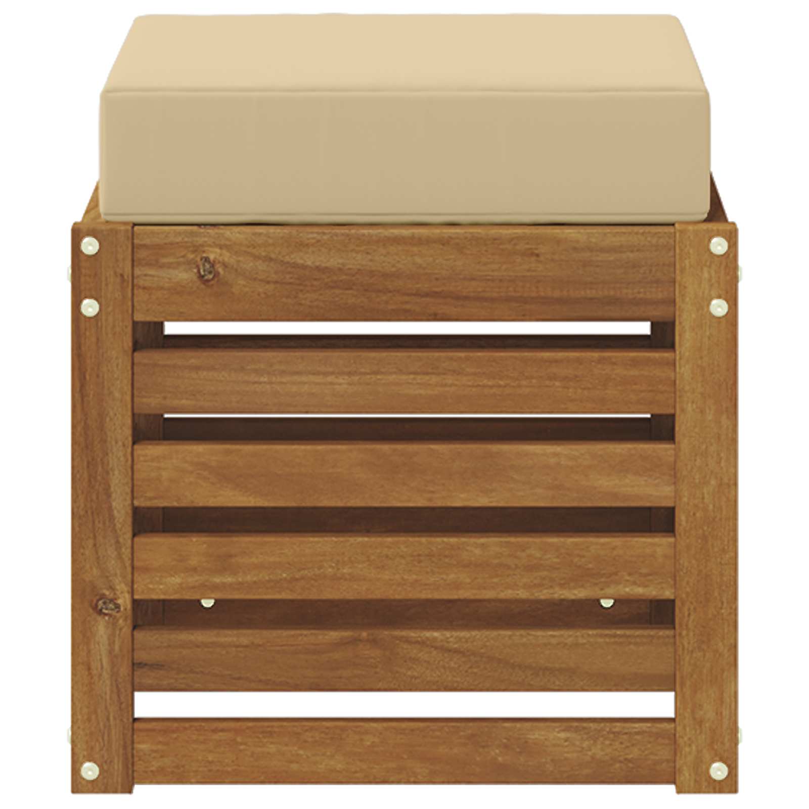 Buitenstoolbank Massief Acaciahout Naturel image 3