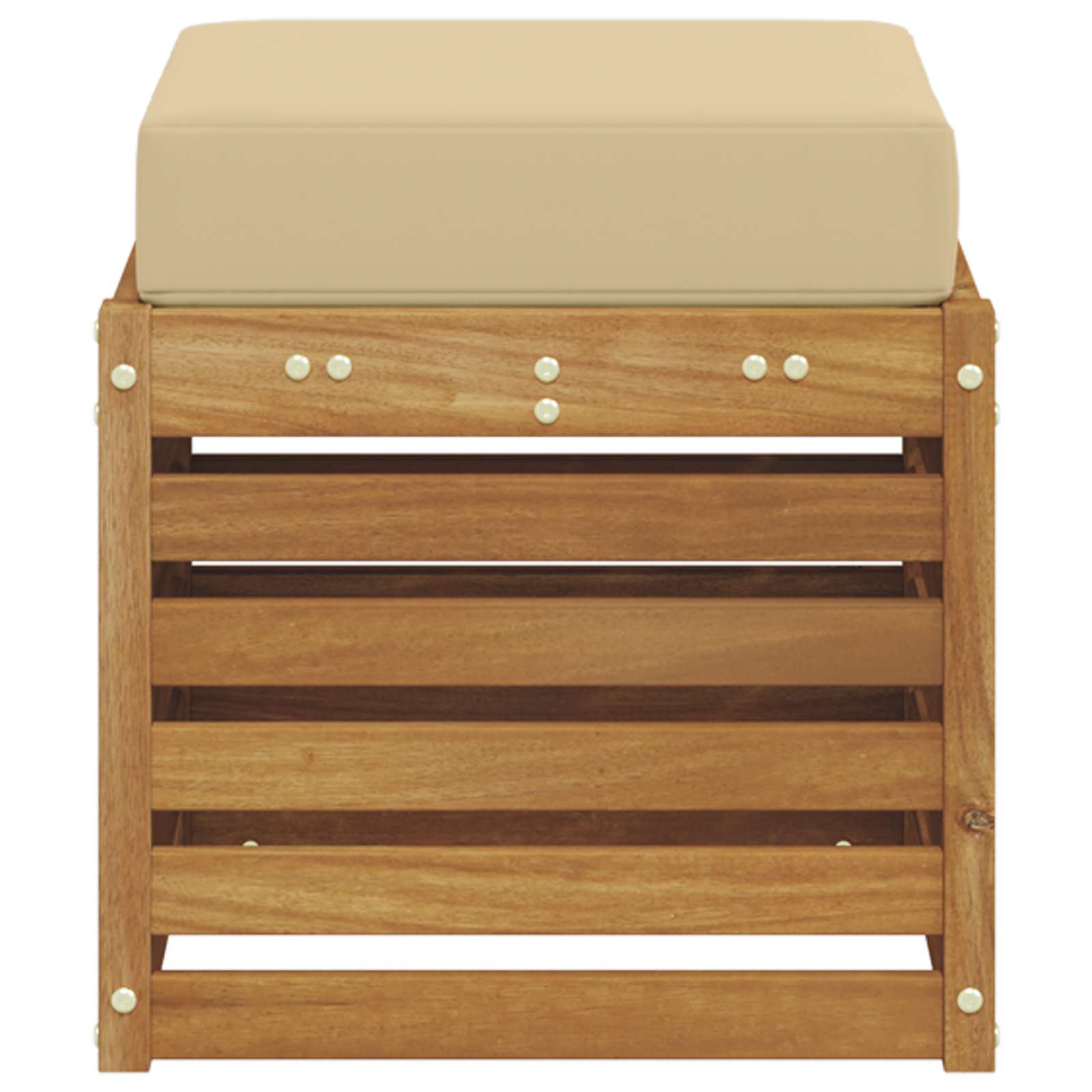 Buitenstoolbank Massief Acaciahout Naturel image 4