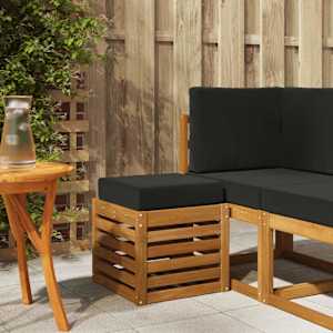 Outdoor Stool Bench Masivní akátové dřevo Přírodní - obrázek 1