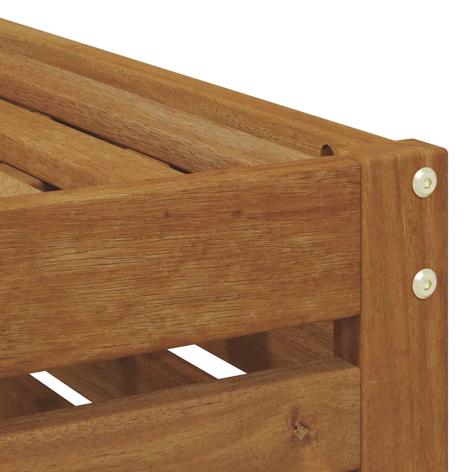 Buitenstoolbank Naturel 79 x 43 x 37 cm Massief Acaciahout image 7