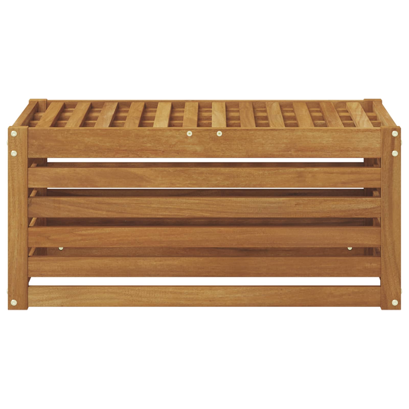 Buitenstoolbank Naturel 79 x 43 x 37 cm Massief Acaciahout image 4