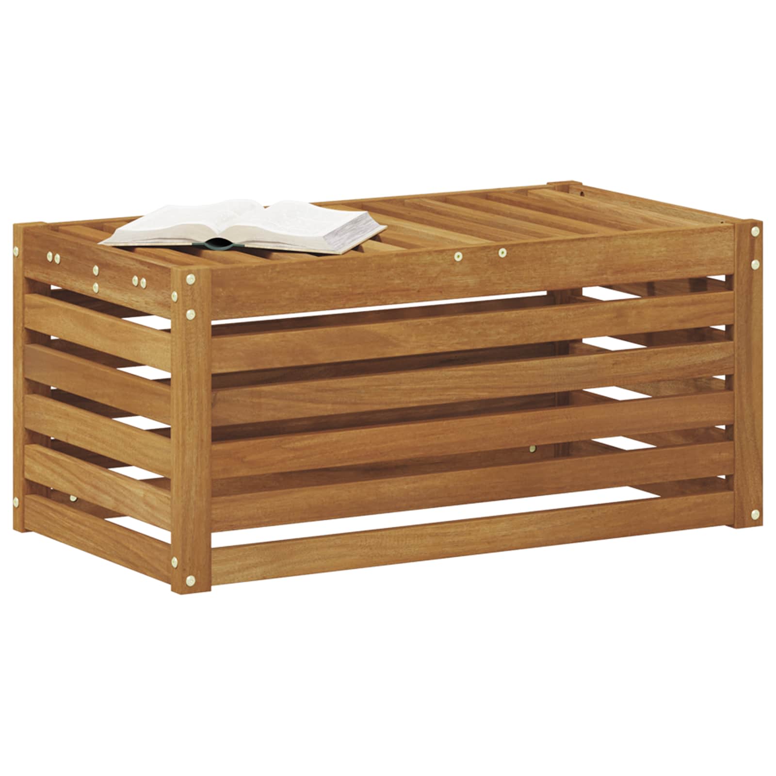 Buitenstoolbank Naturel 79 x 43 x 37 cm Massief Acaciahout image 3