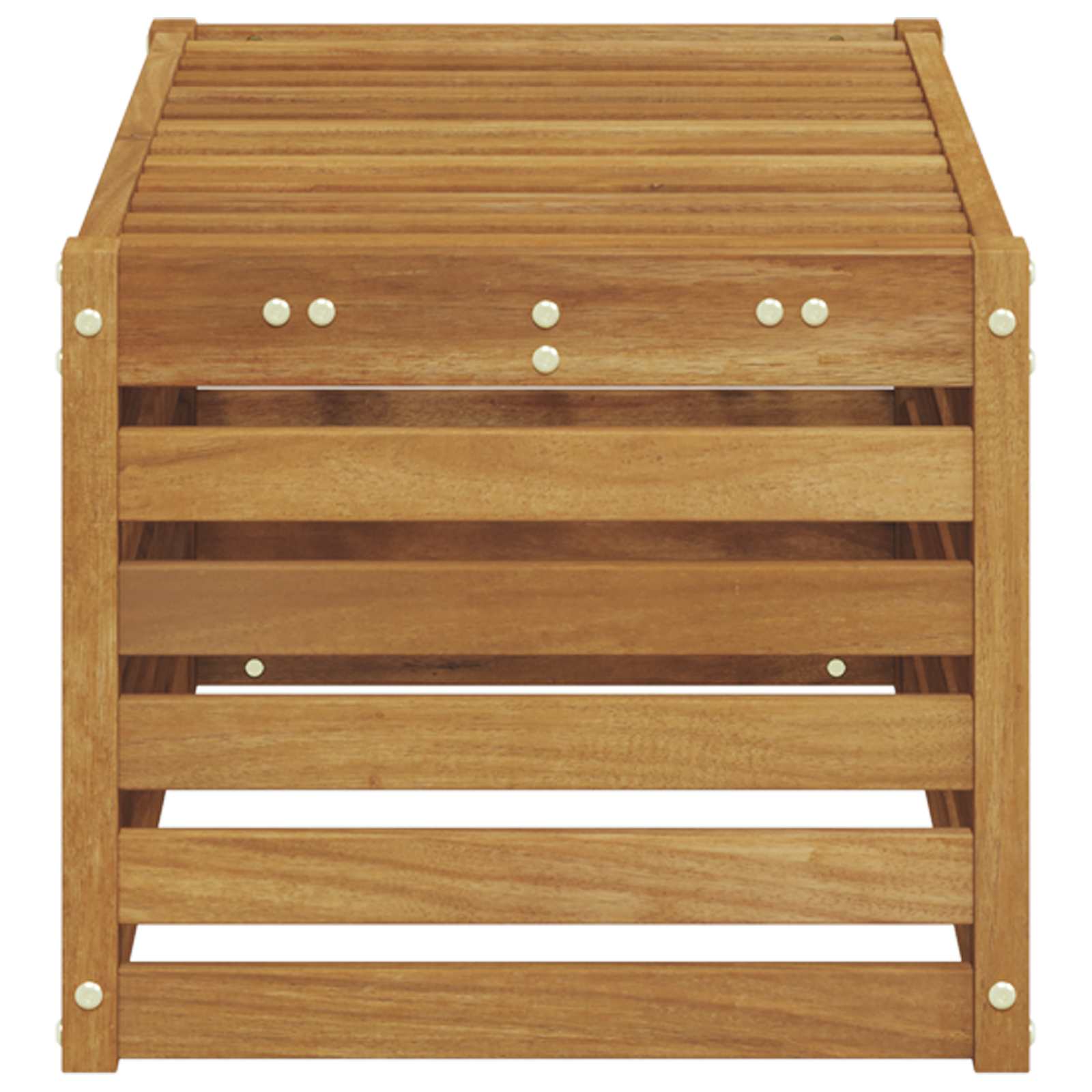 Buitenstoolbank Naturel 79 x 43 x 37 cm Massief Acaciahout image 5