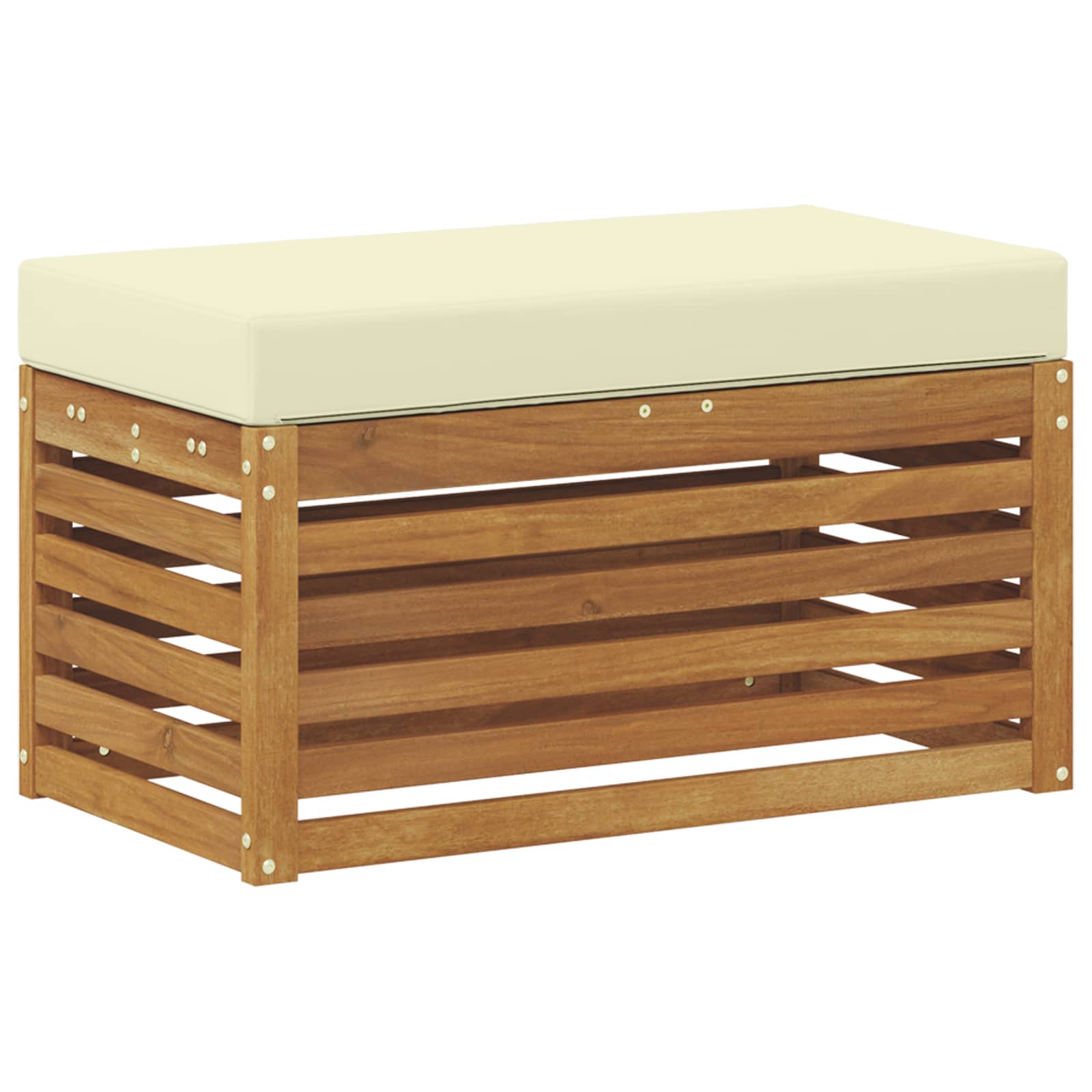 Buitenstoolbank Massief Acaciahout Naturel image 5