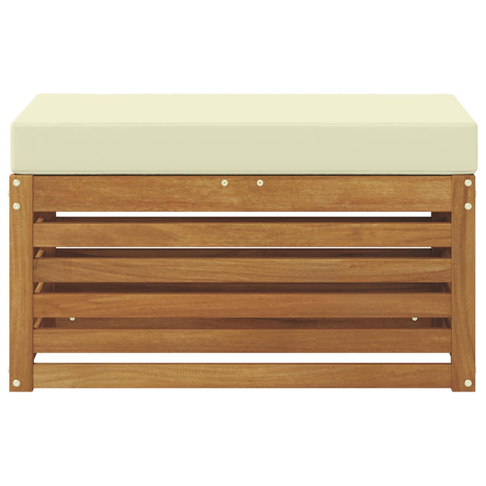 Buitenstoolbank Massief Acaciahout Naturel image 3