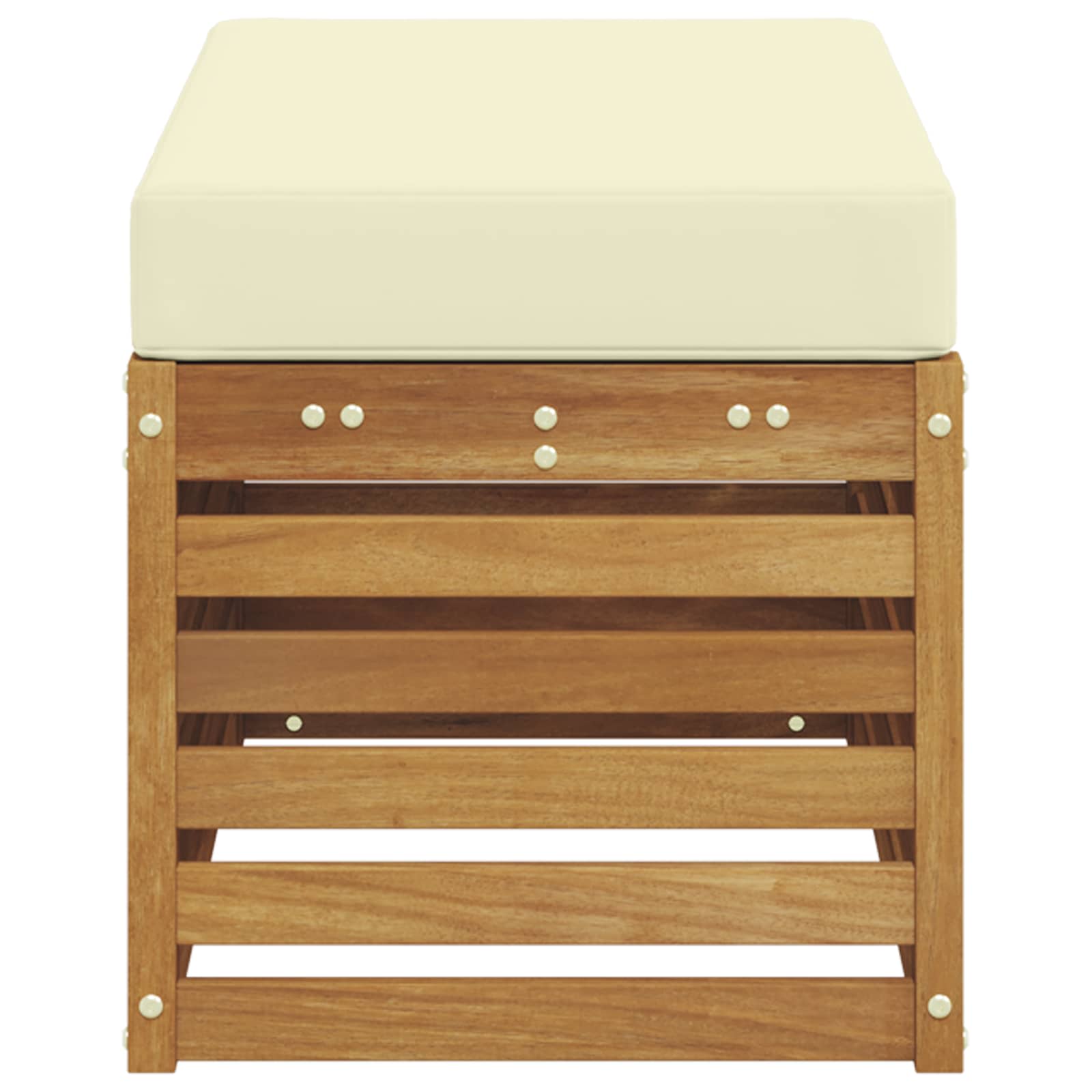 Buitenstoolbank Massief Acaciahout Naturel image 4