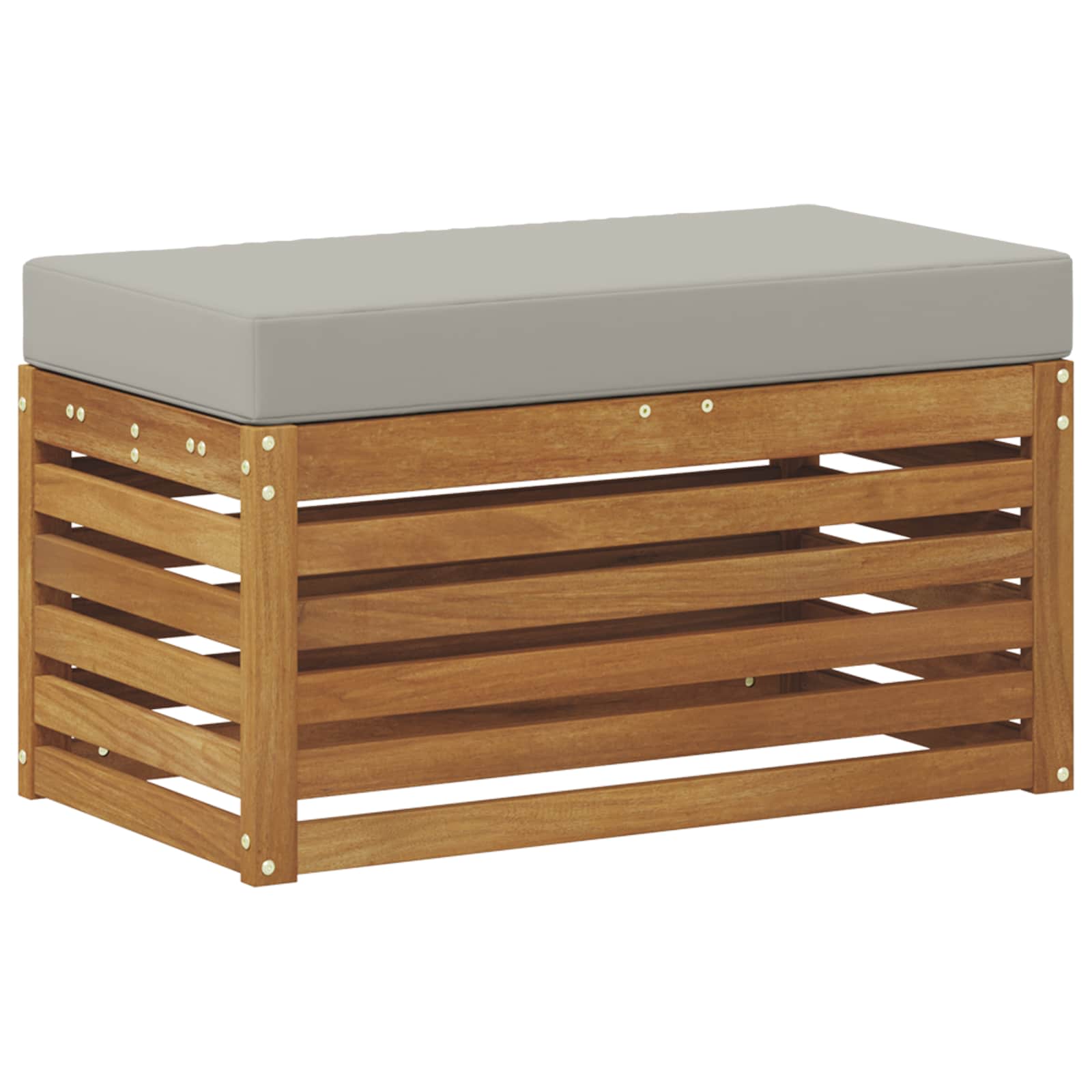 Buitenstoolbank Massief Acaciahout Naturel image 2