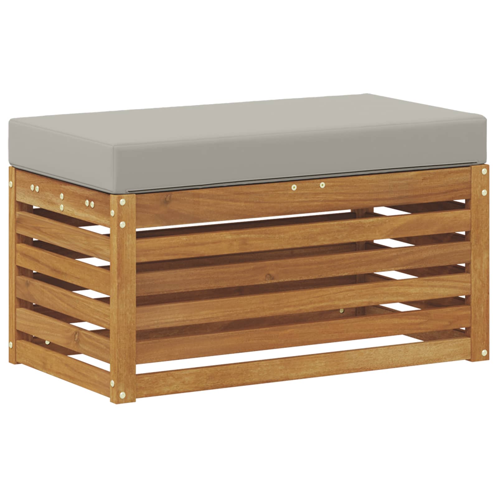 Buitenstoolbank Massief Acaciahout Naturel image 5