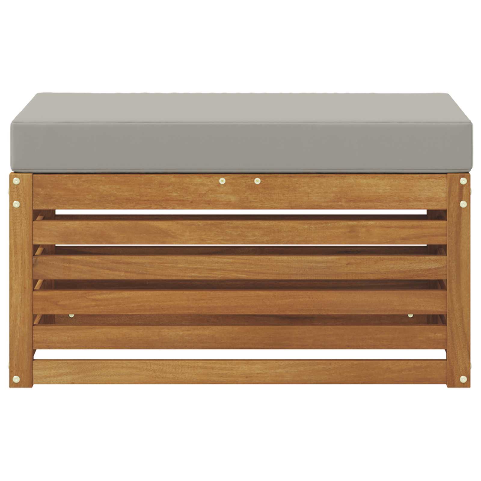 Buitenstoolbank Massief Acaciahout Naturel image 3