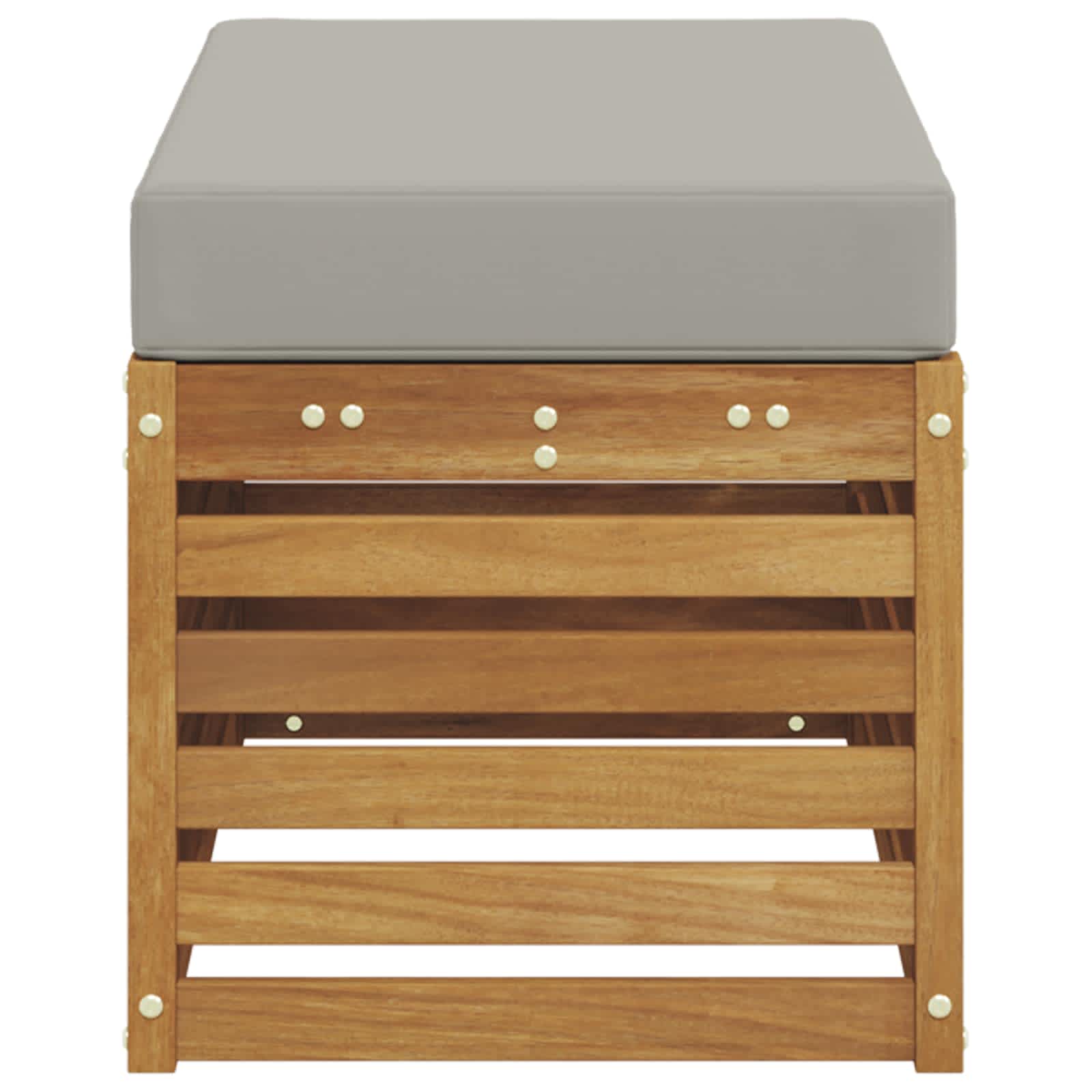 Buitenstoolbank Massief Acaciahout Naturel image 4