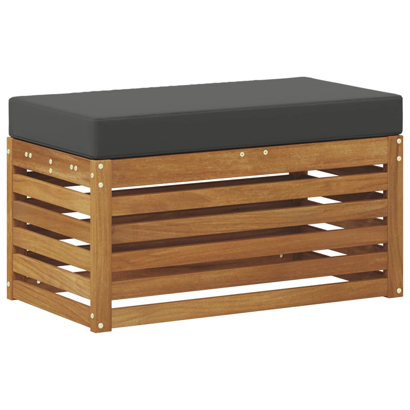 Buitenstoolbank Massief Acaciahout Naturel image 2