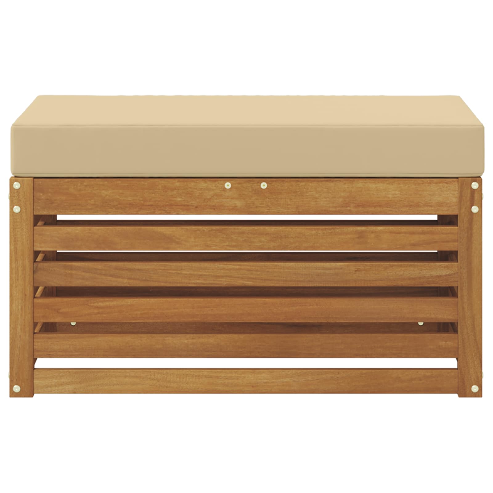 Buitenstoolbank Massief Acaciahout Naturel image 3