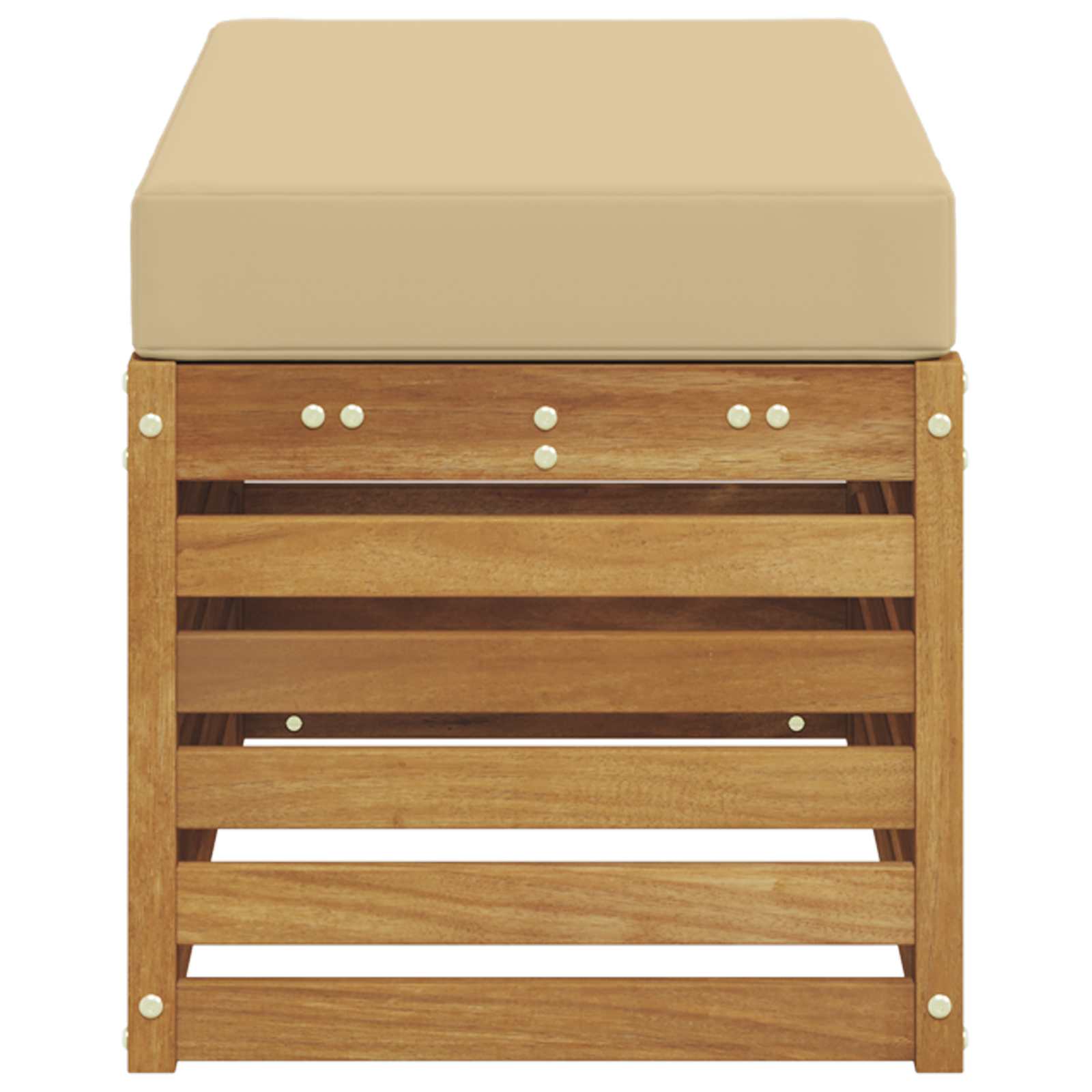 Buitenstoolbank Massief Acaciahout Naturel image 4