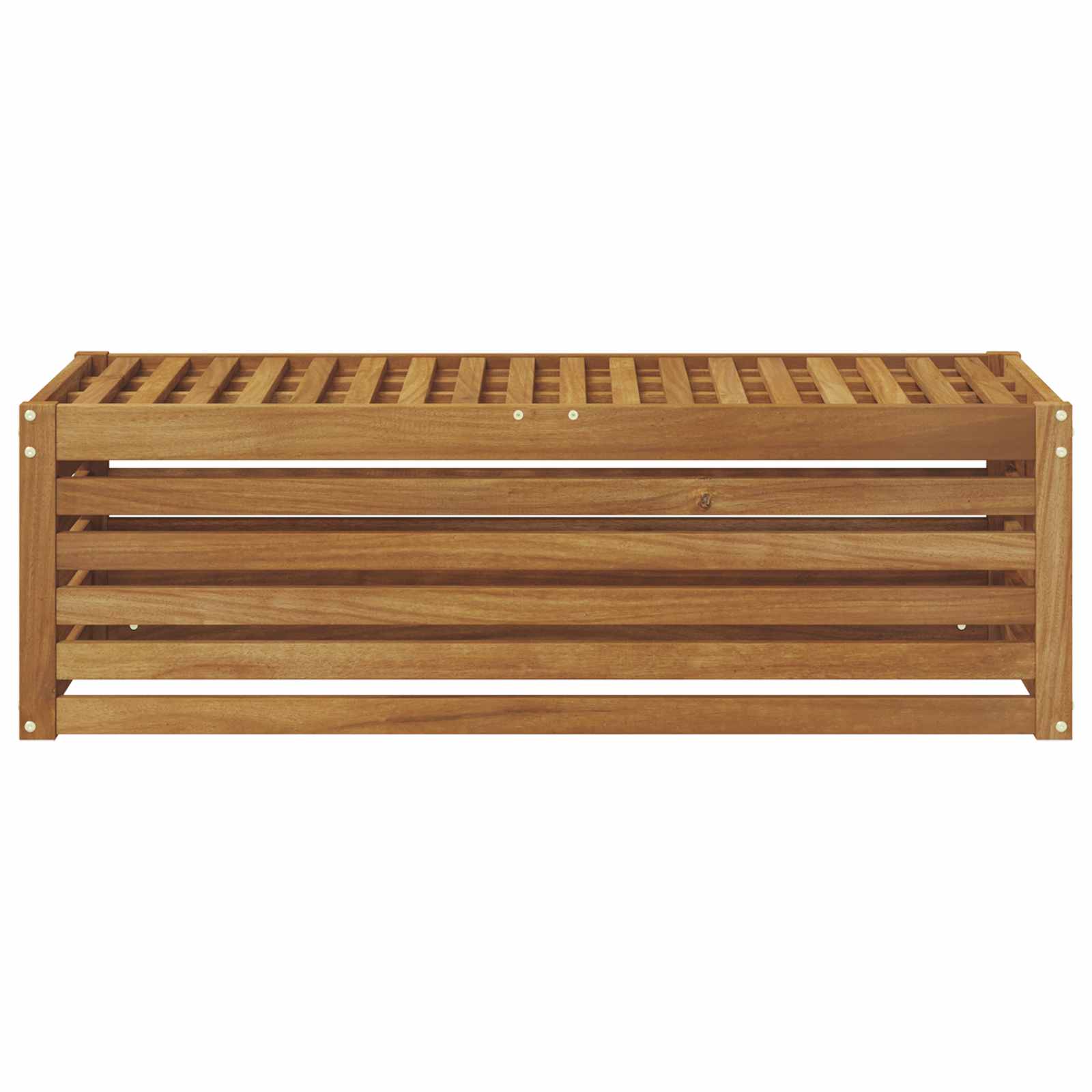 Buitenstoolbank Naturel 115 x 43 x 37 cm Massief Acaciahout image 4