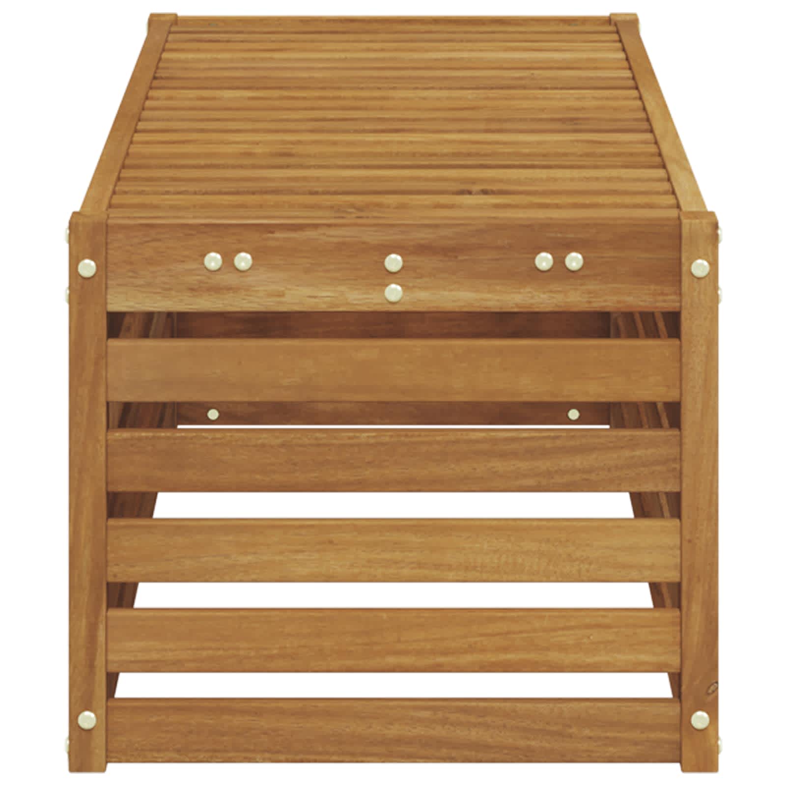 Buitenstoolbank Naturel 115 x 43 x 37 cm Massief Acaciahout image 5