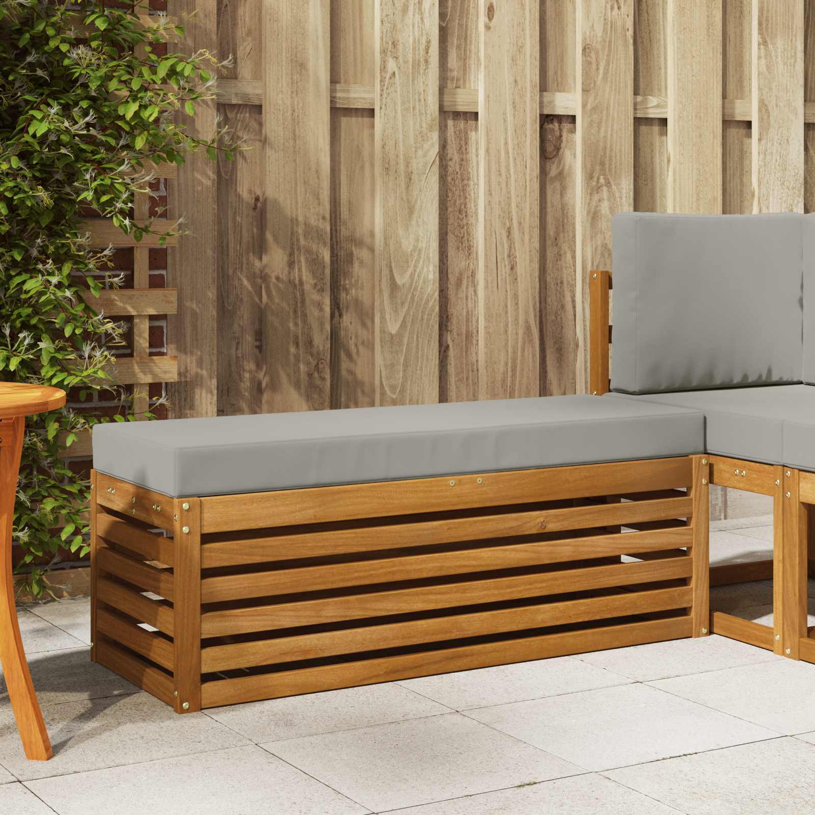 vidaXL Bancă de exterior Lemn Solid de Acacia natural