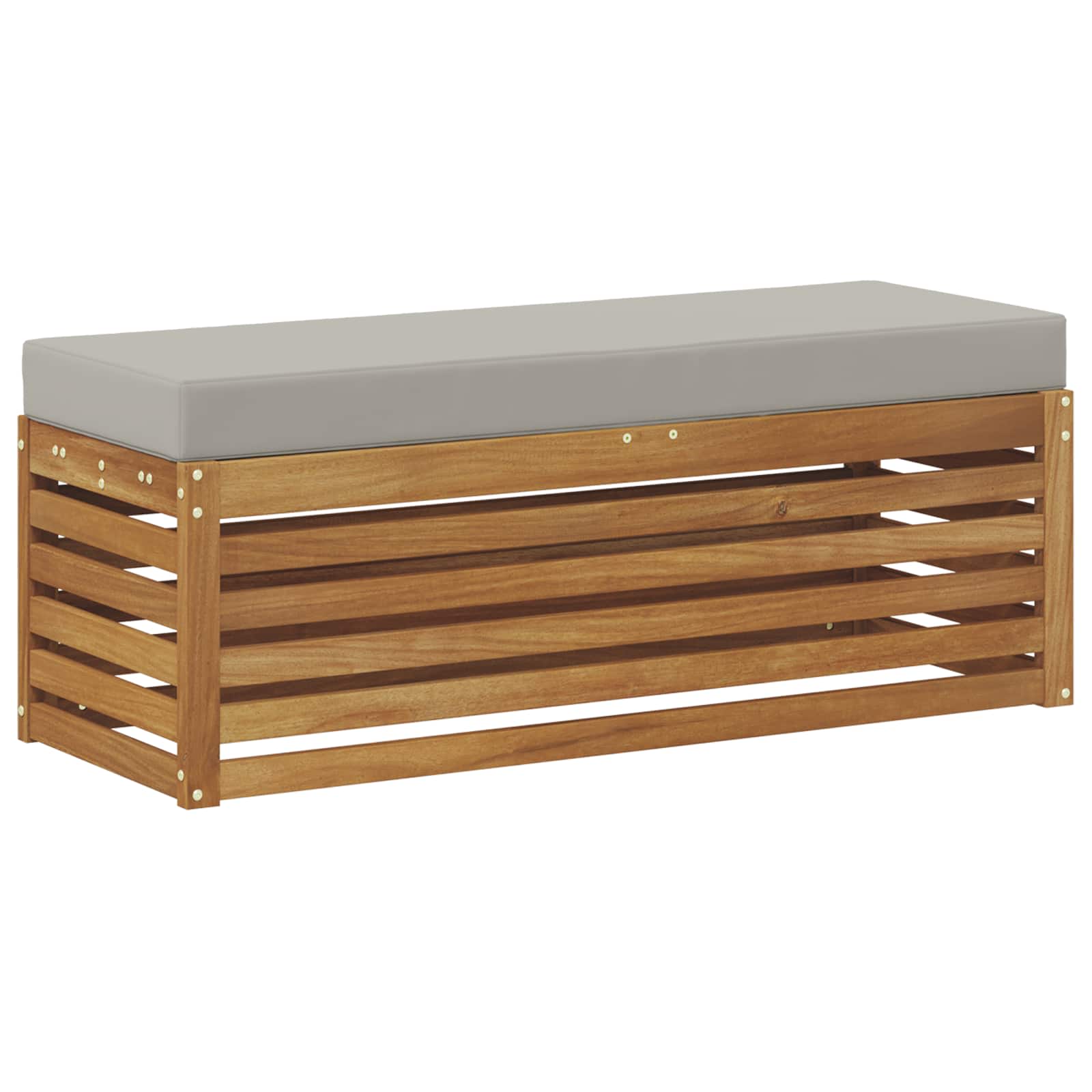 Buitenstoolbank Massief Acaciahout Naturel image 2