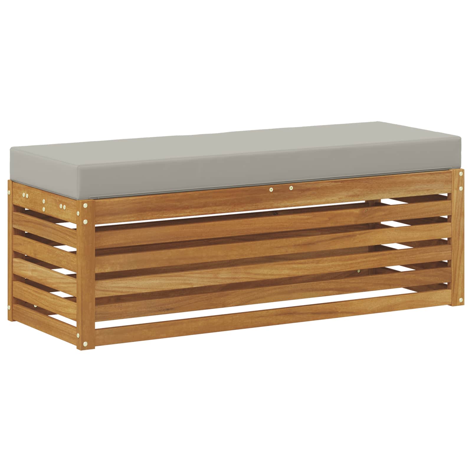 Buitenstoolbank Massief Acaciahout Naturel image 5