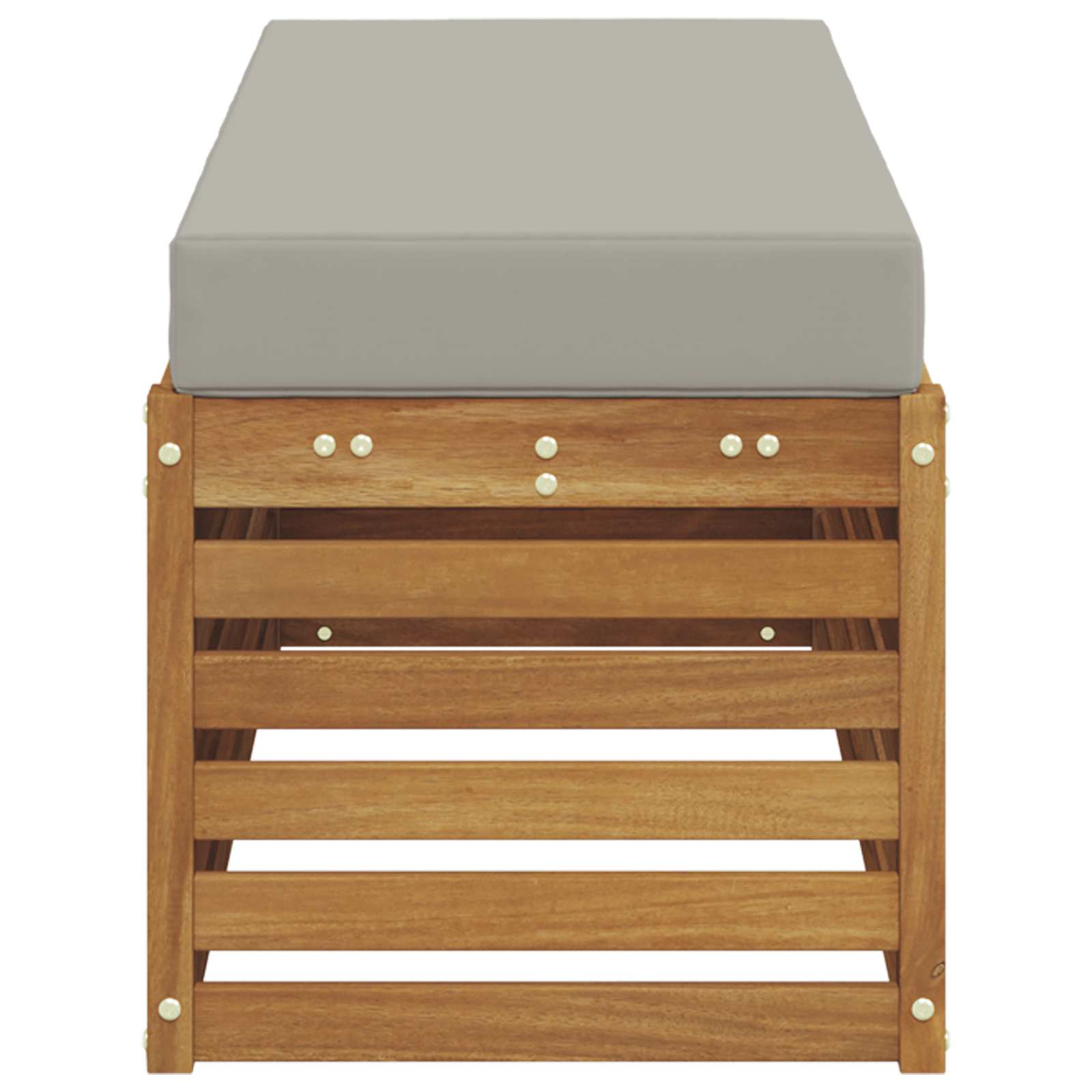 Buitenstoolbank Massief Acaciahout Naturel image 4