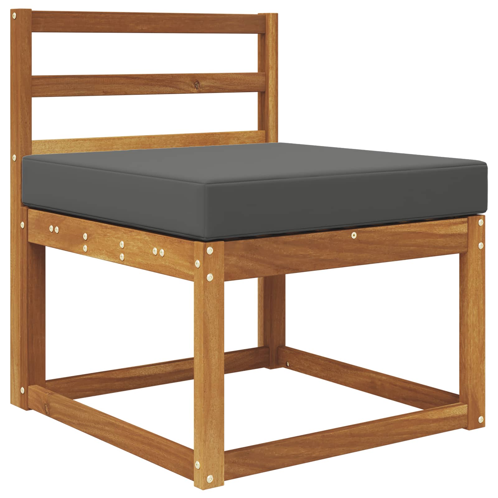 Buiten bankkussen Antraciet 60 x 60 x 8 cm Polyester image 3