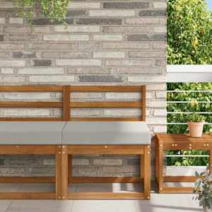 Zunanja blazina za kavč Siva 60 x 60 x 8 cm Poliester