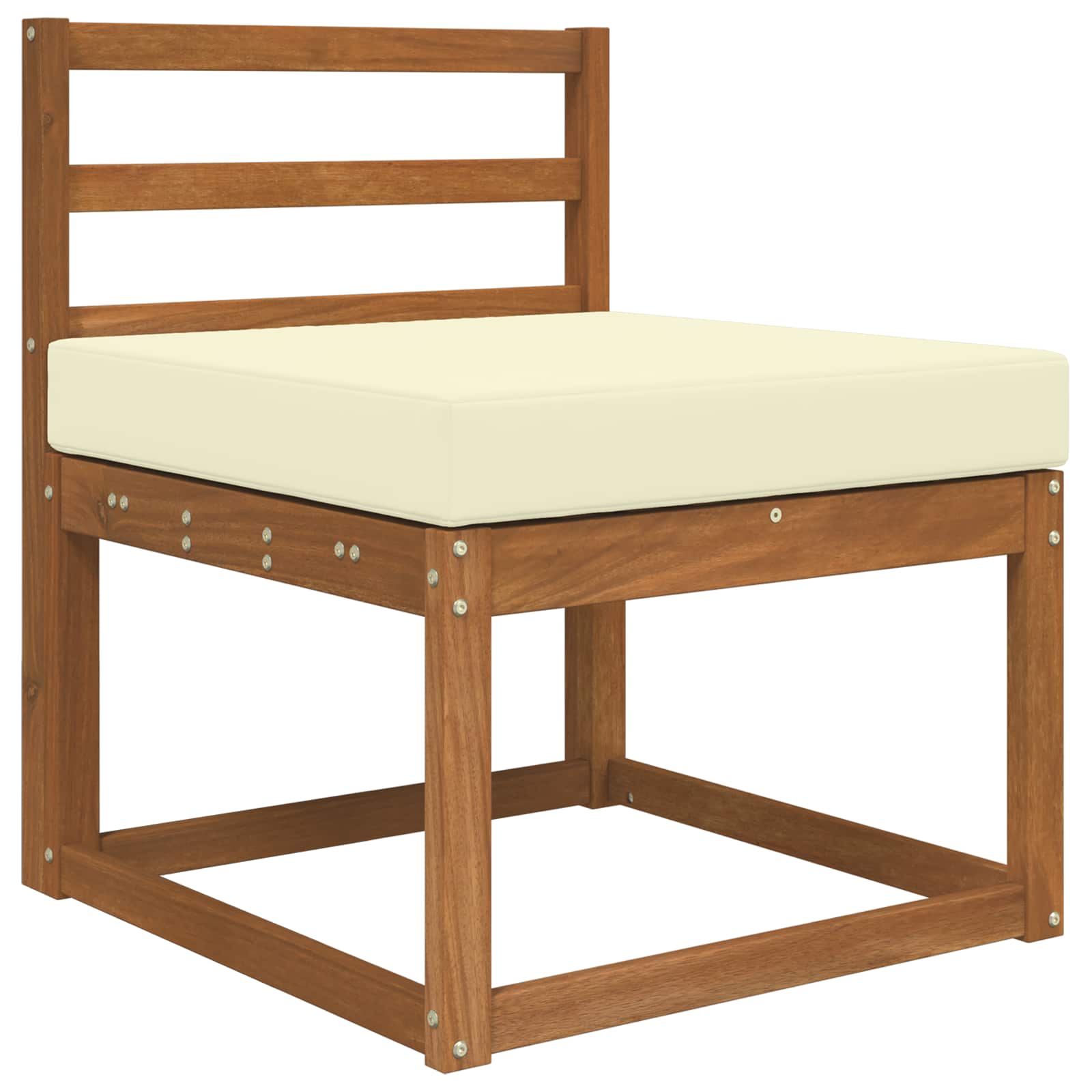 Buiten bankkussen Crème 60 x 60 x 8 cm Polyester image 3