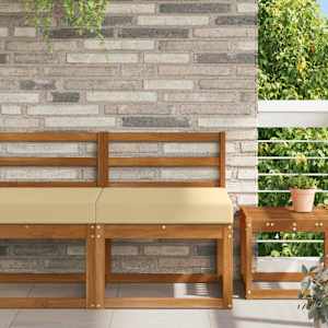 Zunanja blazina za kavč Bež 60 x 60 x 8 cm Poliester