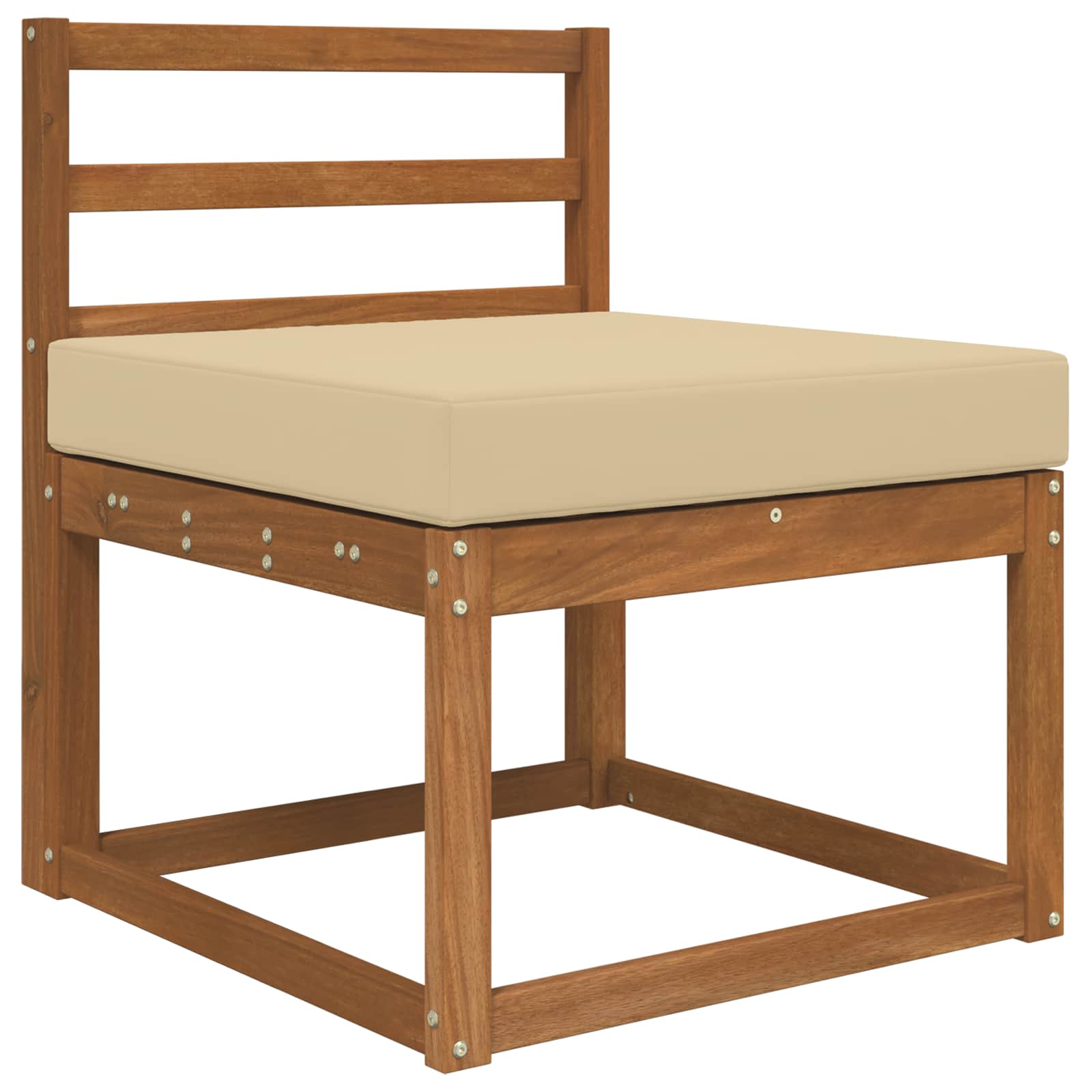 Buiten bankkussen Beige 60 x 60 x 8 cm Polyester image 3