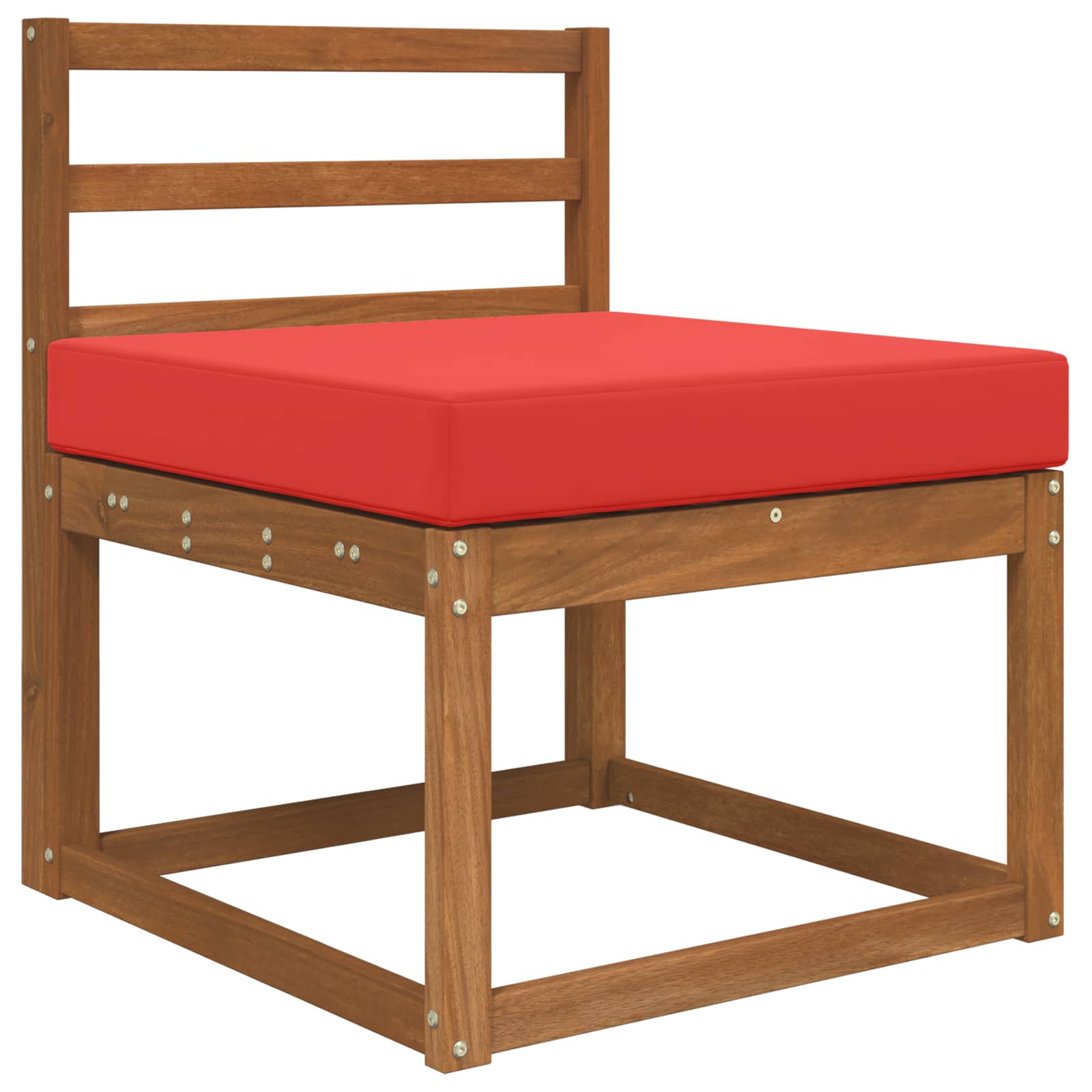 Buiten bankkussen Rood 60 x 60 x 8 cm Polyester image 3