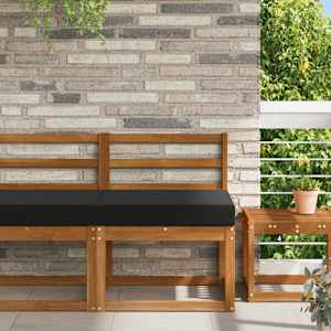 Zunanja blazina za kavč Črna 60 x 60 x 8 cm Poliester