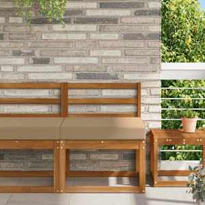 Zunanja blazina za kavč Taupe 60 x 60 x 8 cm Poliester