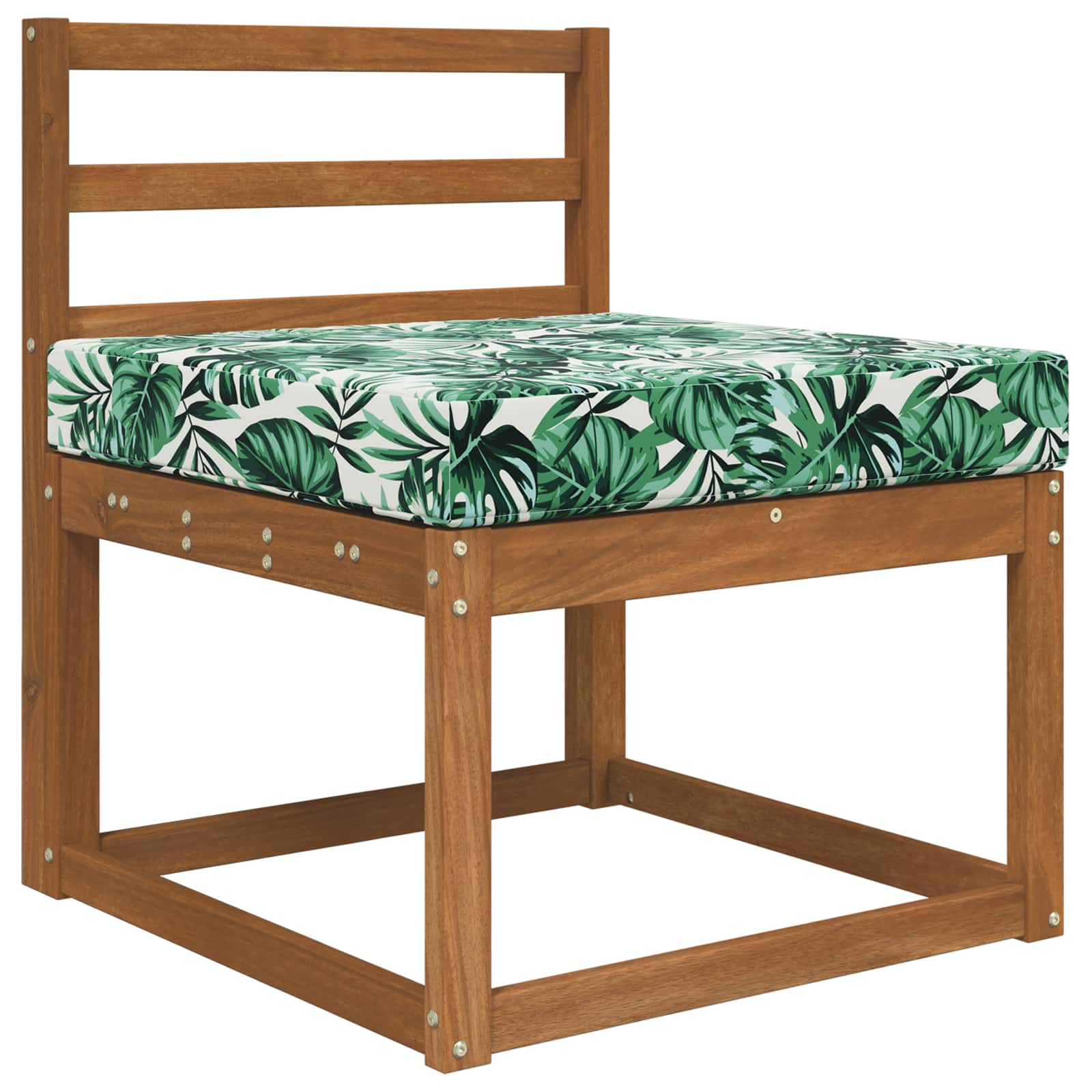 Buiten bankkussen Bladpatroon 60 x 60 x 8 cm Polyester image 3