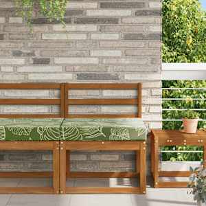 Zunanja blazina za kavč Listnati dizajn 60 x 60 x 8 cm